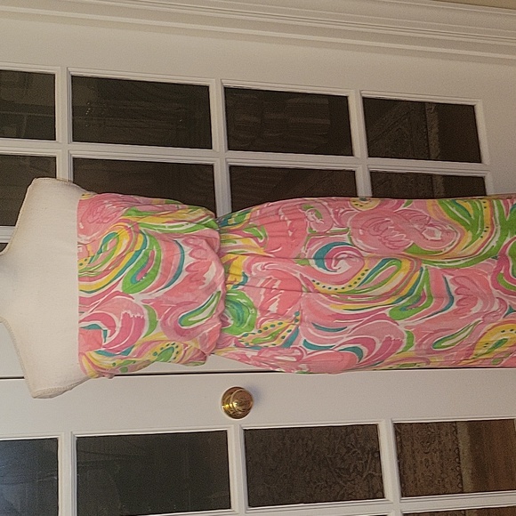 Bright LILLY PULITZER summer strapless maxi dress XS - Picture 2 of 6